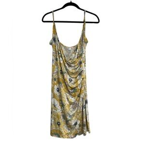 O'Neill Yellow and White Floral Dress Medium